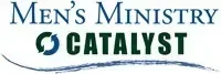 Men's Ministry Catalyst logo with blue text and circular icon